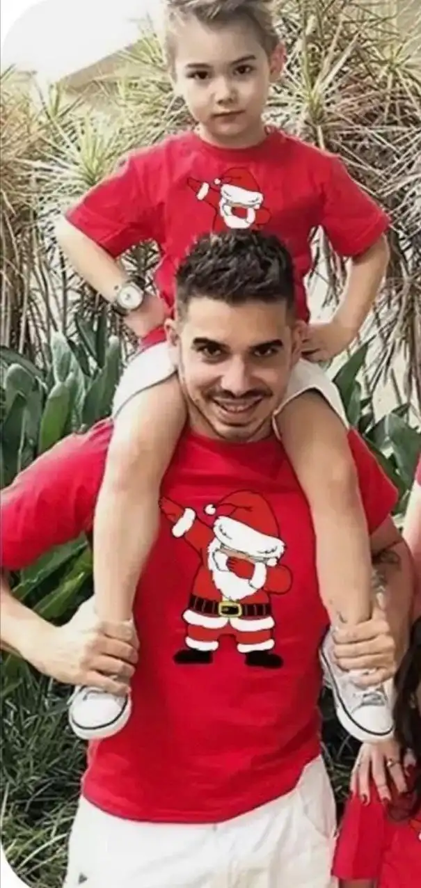 Мужская новогодняя футболка 54 размера