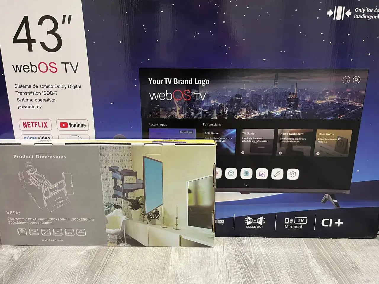 Новый Телевизор Smart TV LG WebOS 43 дюйма с кронштейном - Телевизоры (Электроника) в Чебоксары