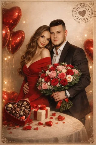 Открытка ко Дню влюбленных - Разбор в Чебоксары