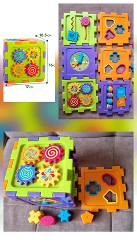 Бизикуб сортер шестисторонний разборный с потертостями - Развивающие игрушки в Чебоксары