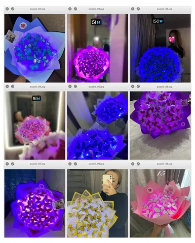 Светящийся букет из бабочек на 8 марта и другие праздники - частное объявление в Чебоксары