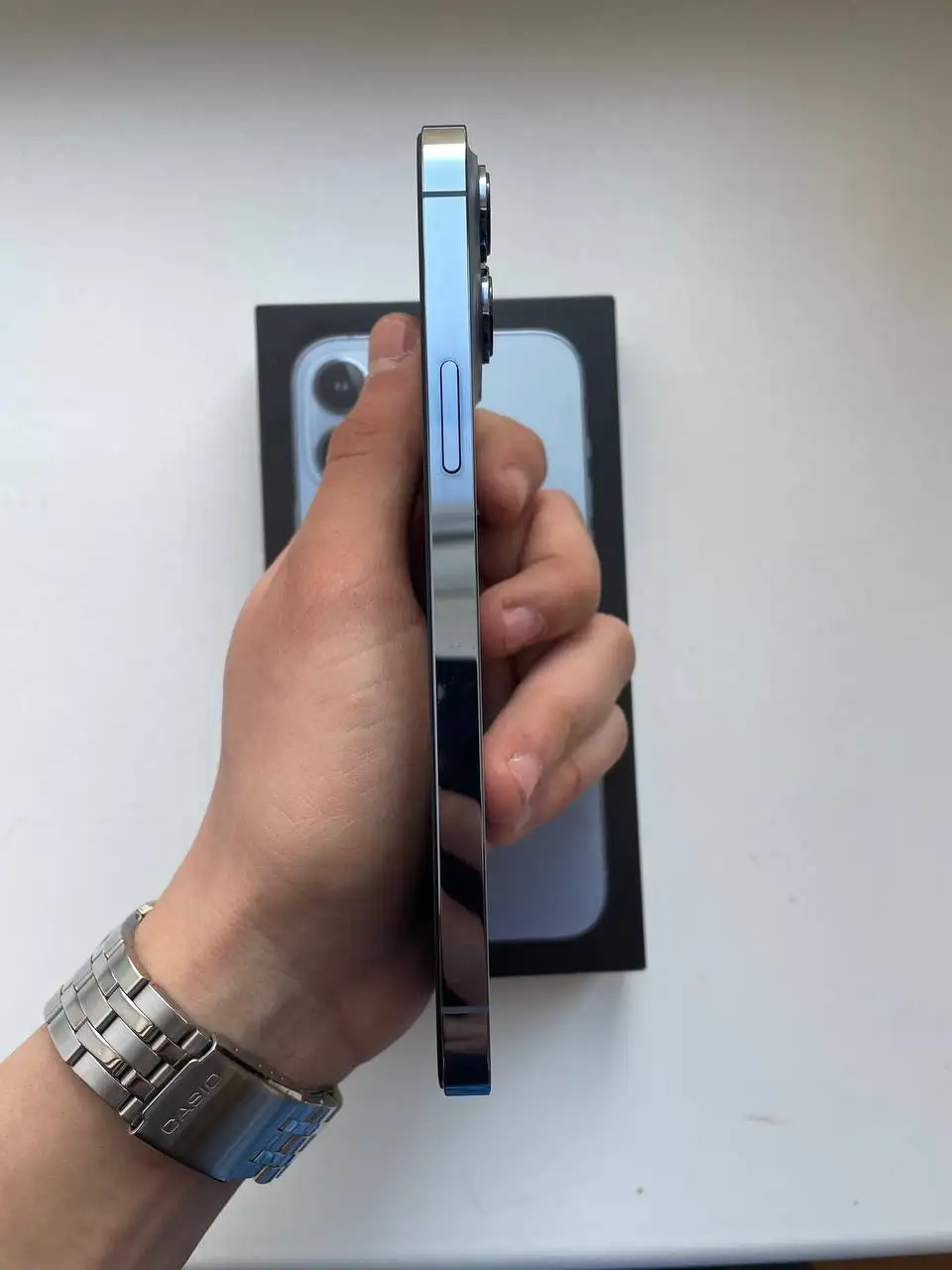 Продается iPhone 13 Pro Max 128 ГБ голубой - Смартфоны (Электроника) в Чебоксары