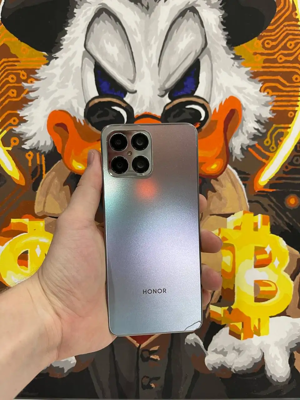 Honor X8 6/128gb в хорошем состоянии с трещиной на крышке - Смартфоны (Электроника) в Чебоксары