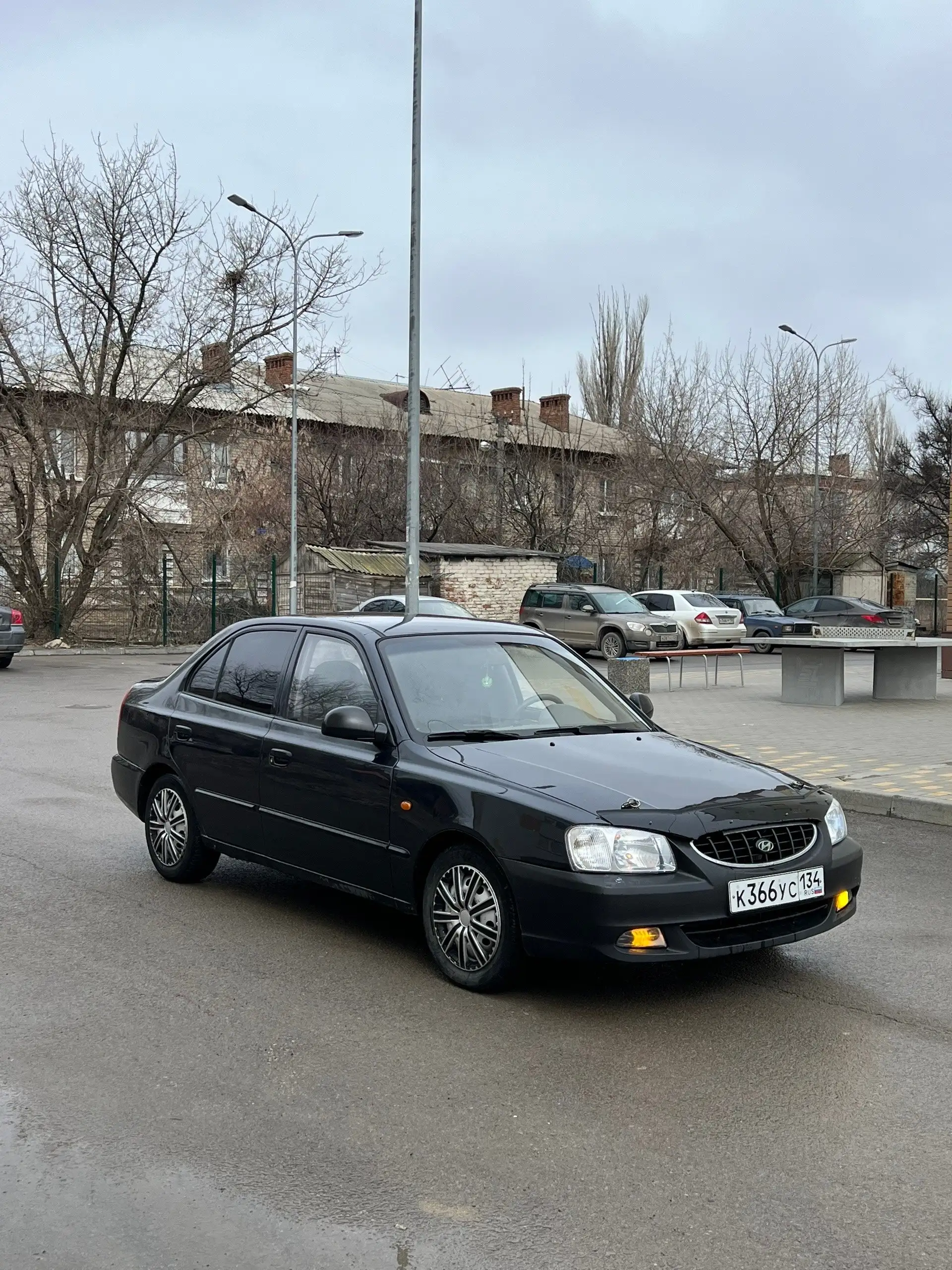 Hyundai Accent 2008 года в черном цвете - Легковые автомобили (Авто) в Волгоград