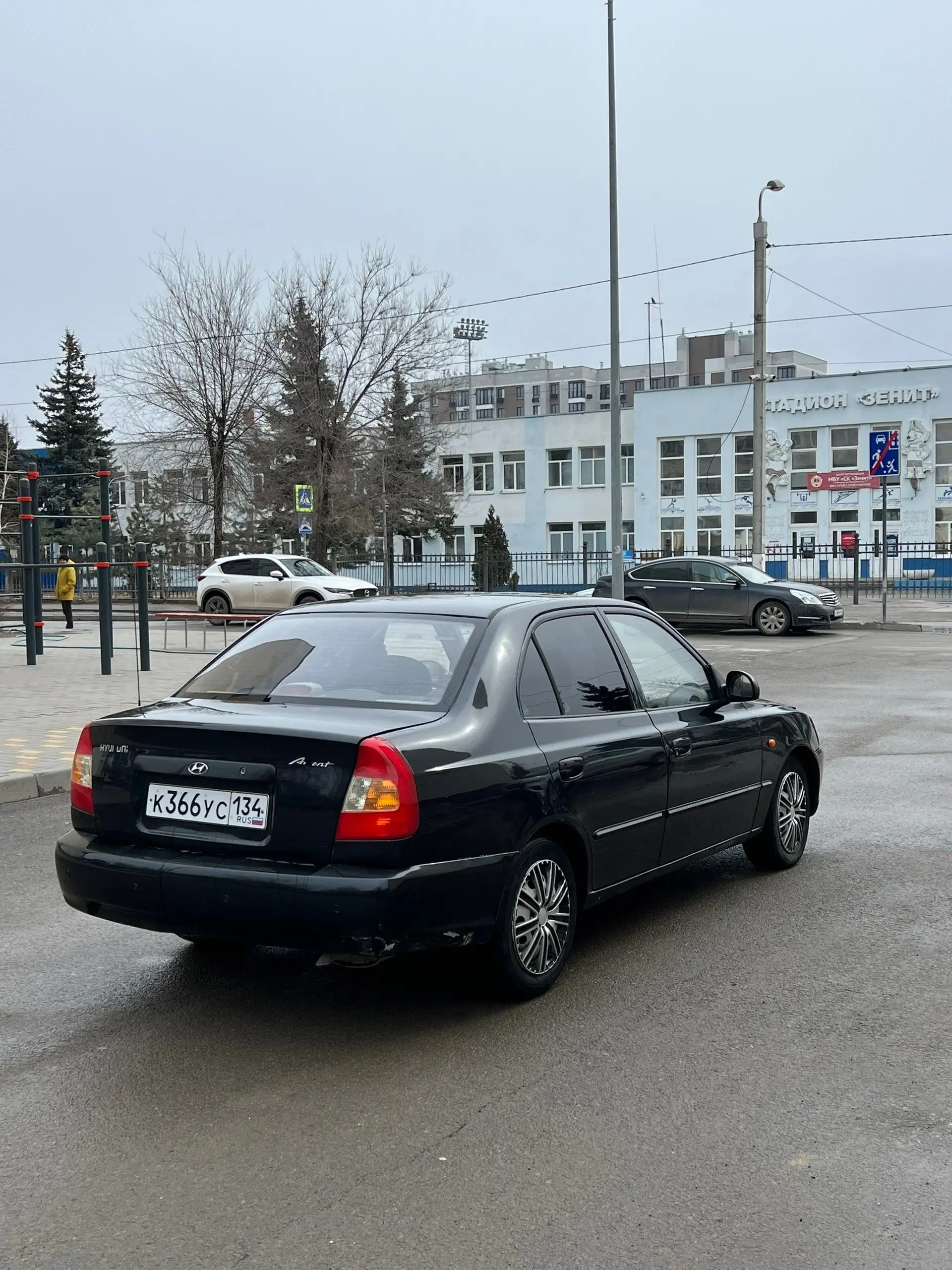 Hyundai Accent 2008 года в черном цвете - Легковые автомобили (Авто) в Волгоград