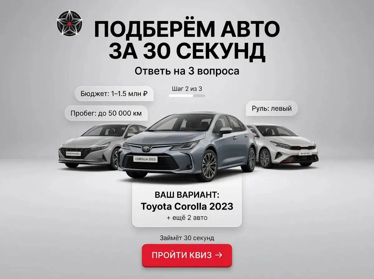 Подбор авто за 30 секунд - Услуги по подбору автомобилей (Авто) в Волгоград