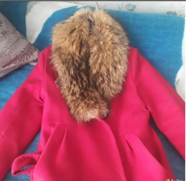 Пальто из натурального меха енота - Женская одежда в Ижевск