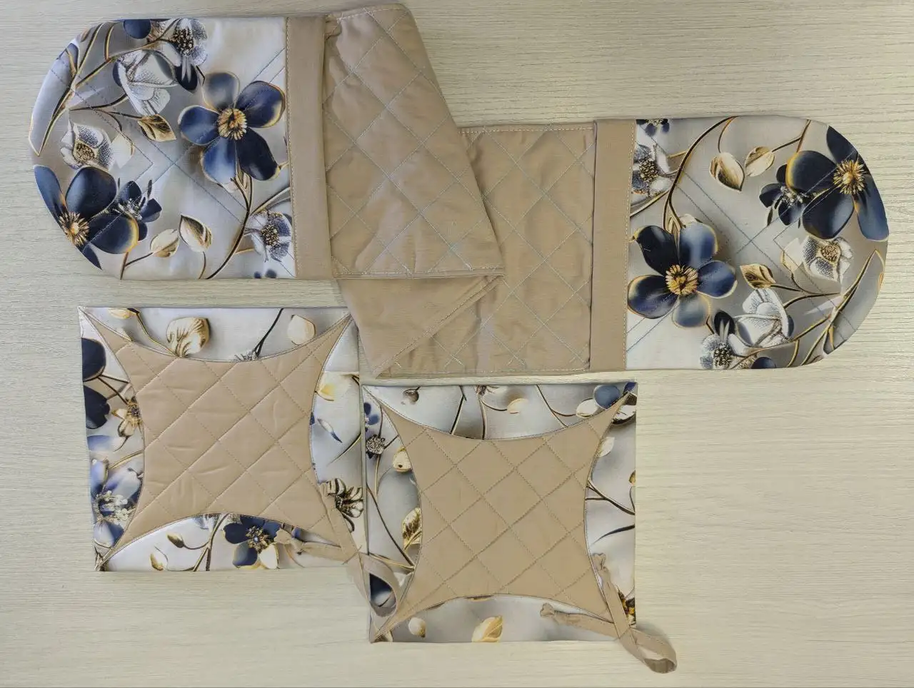 Набор прихваток ручной работы из хлопка - Текстиль для кухни (Для дома и дачи) в Ижевск