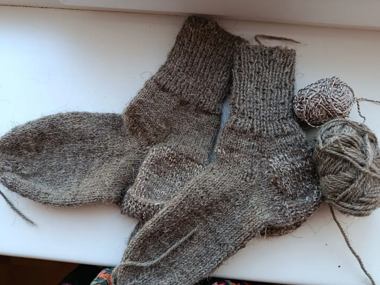 Носки ручной вязки из чистой шерсти - Носки (Одежда) в Ижевск