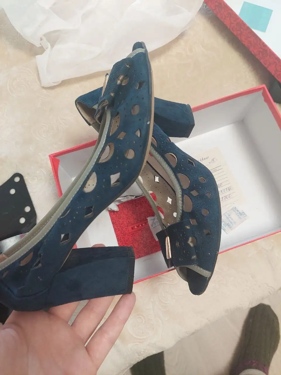 Летние туфельки 38 размер натуральная замша - Обувь (Одежда) в Ижевск