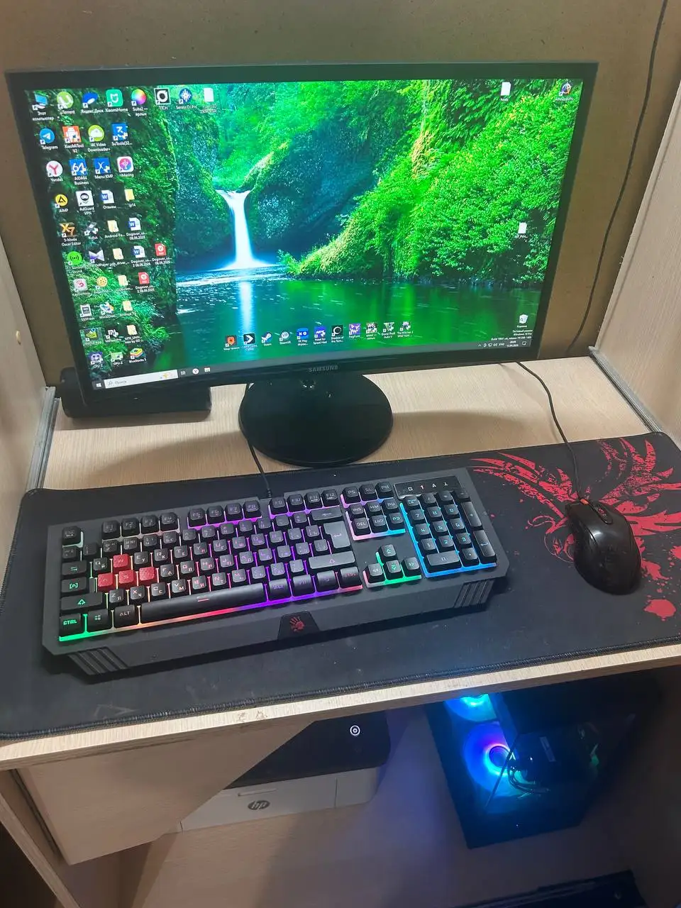 Продается игровой компьютер в отличном состоянии с монитором и периферией - Компьютеры и комплектующие (Электроника) в Ижевск