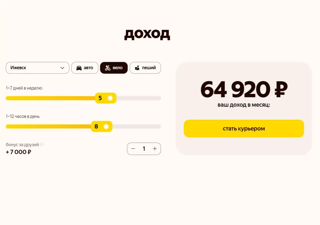 Набор курьеров Яндекс Еда в Ижевске - Курьер (Работа) в Ижевск