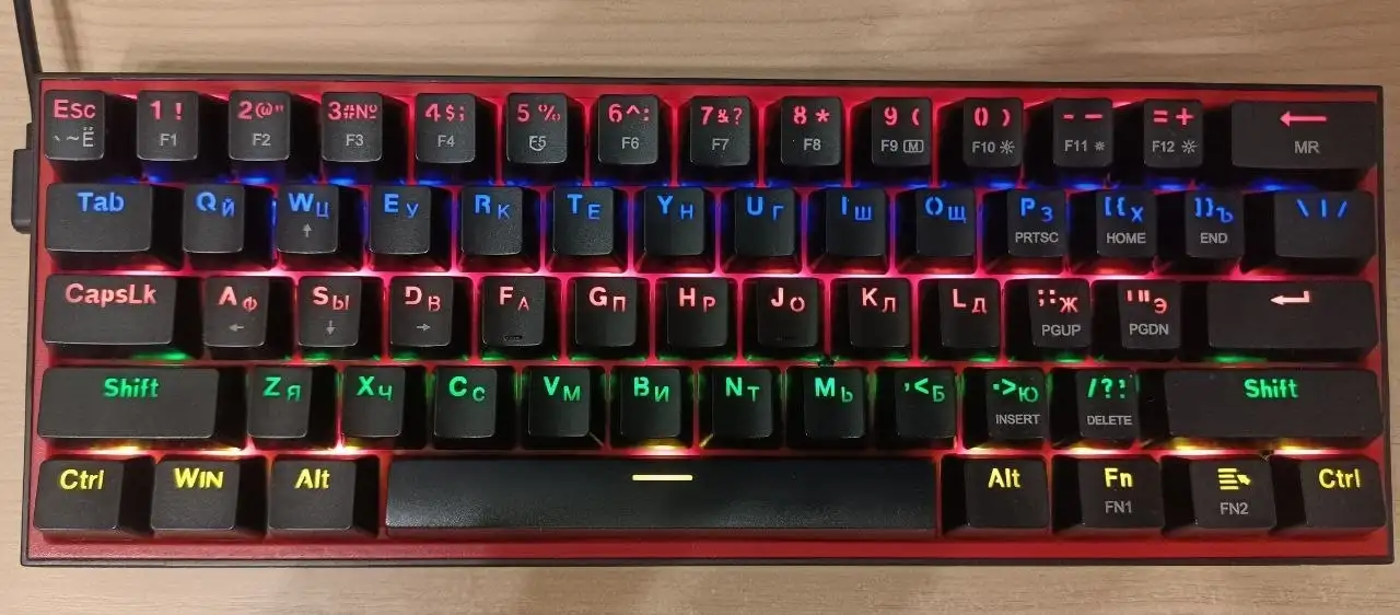 Red dragon fizz QWERTY клавиатура - Клавиатуры и мыши (Электроника) в Ижевск