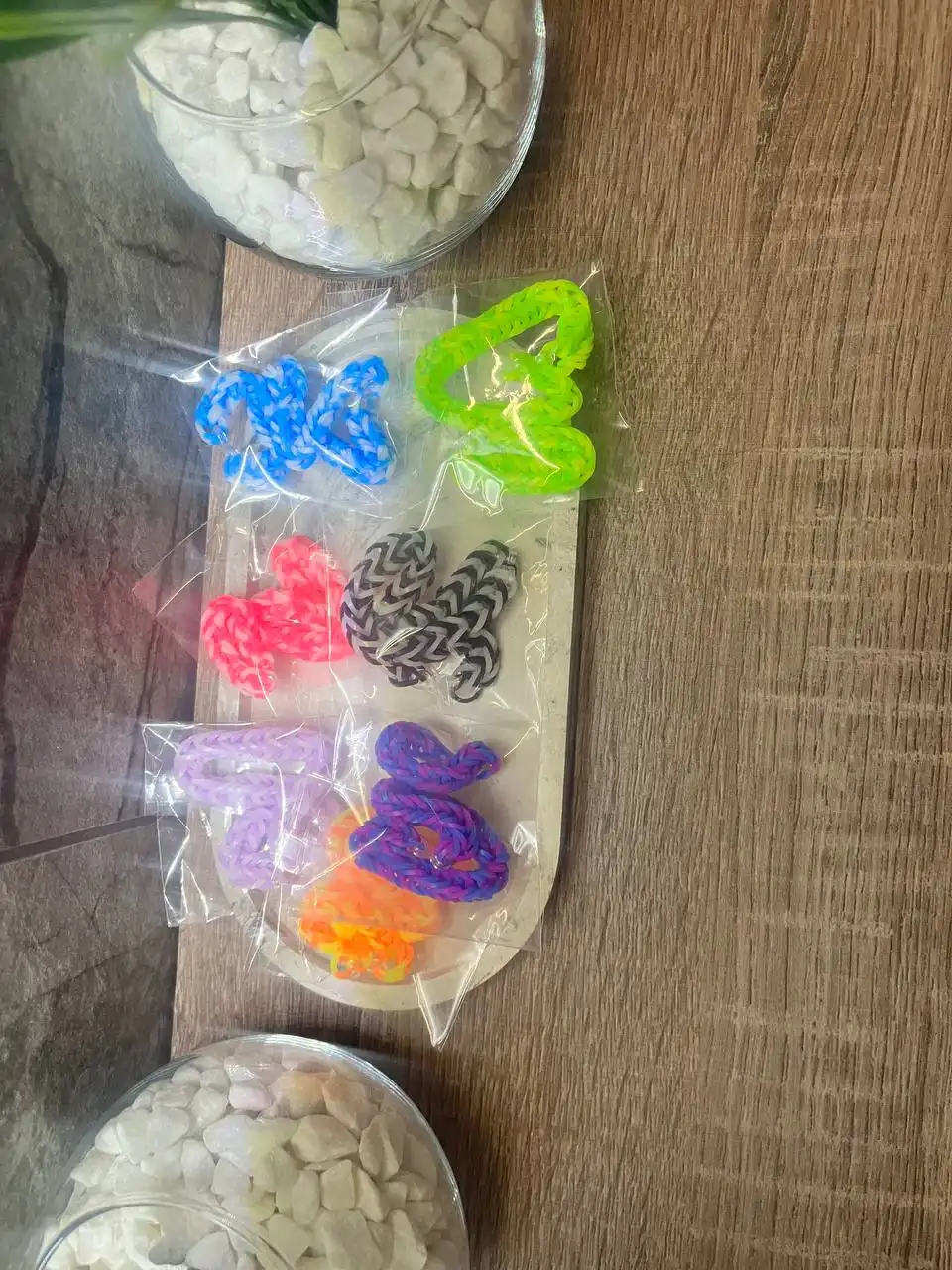 Плетеные браслеты с кольцом в наборе