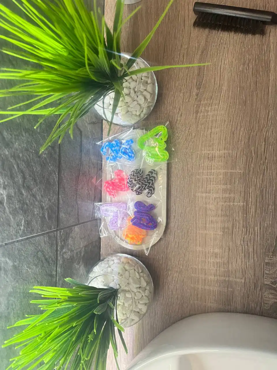 Плетеные браслеты с кольцом в наборе