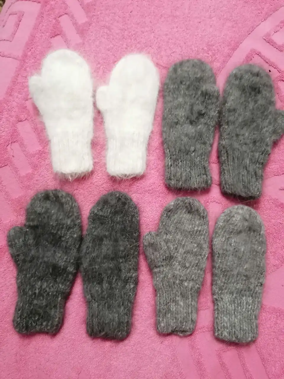 Носки, варежки детские и взрослые, пуховая