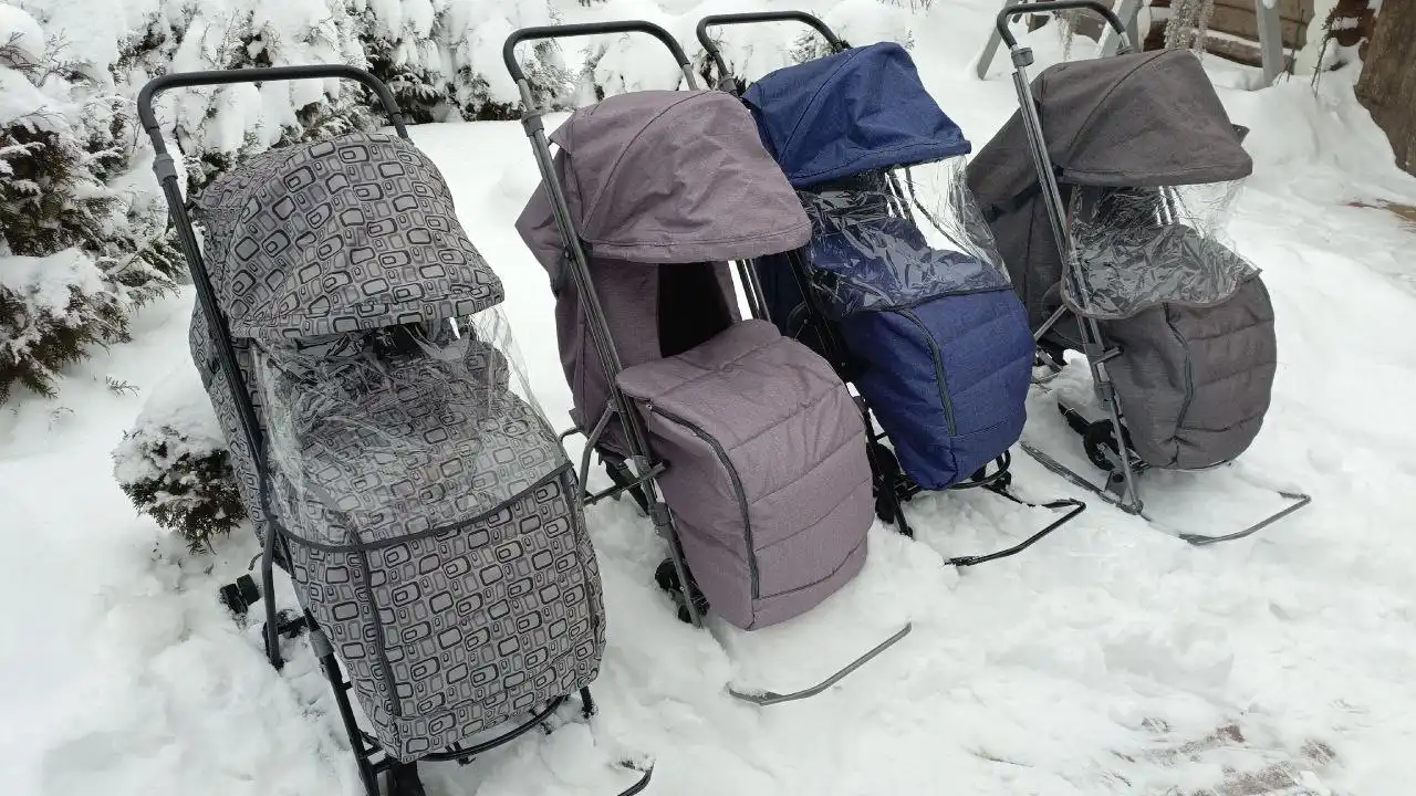 Санки-коляска с колёсами - Товары для детей в Ижевск