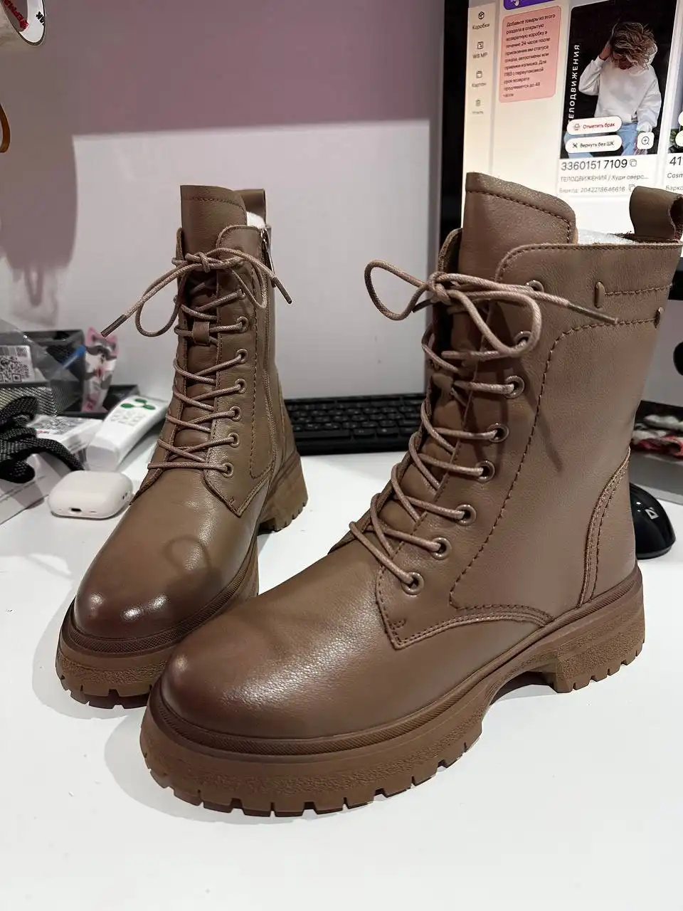 Зимние ботинки размер 39