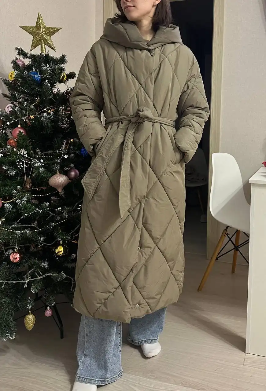 Пуховик женский теплый