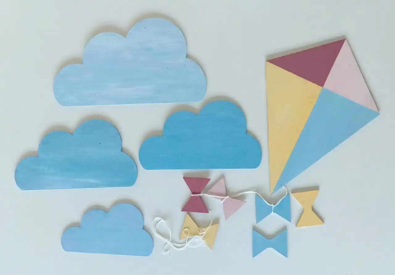 Декор для фотозоны из фанеры с акриловыми красками