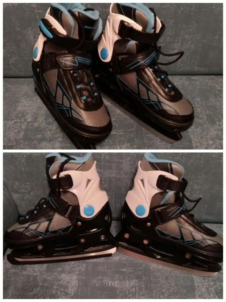 Детские раздвижные коньки размер 33-36 б/у - Спорттовары (Барахолка) в Тюмень