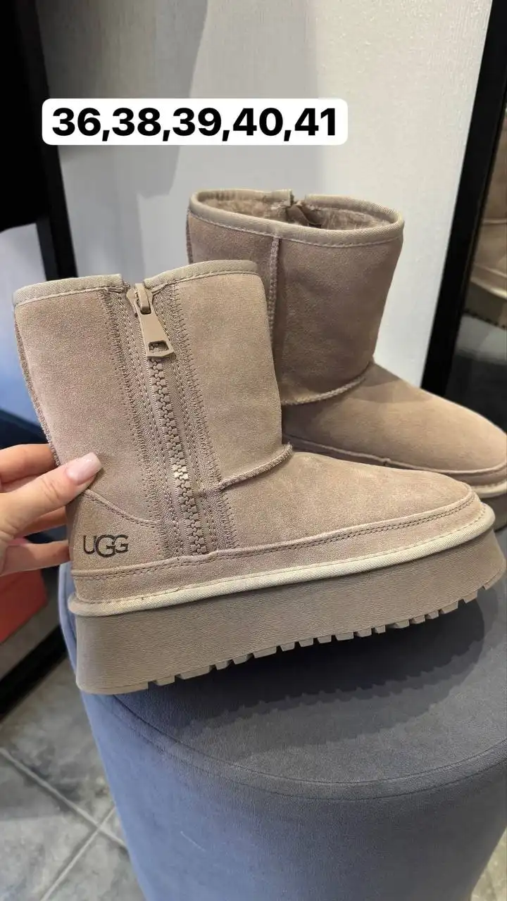 Угги новые из натуральной замши и шерсти - Одежда в Тюмень