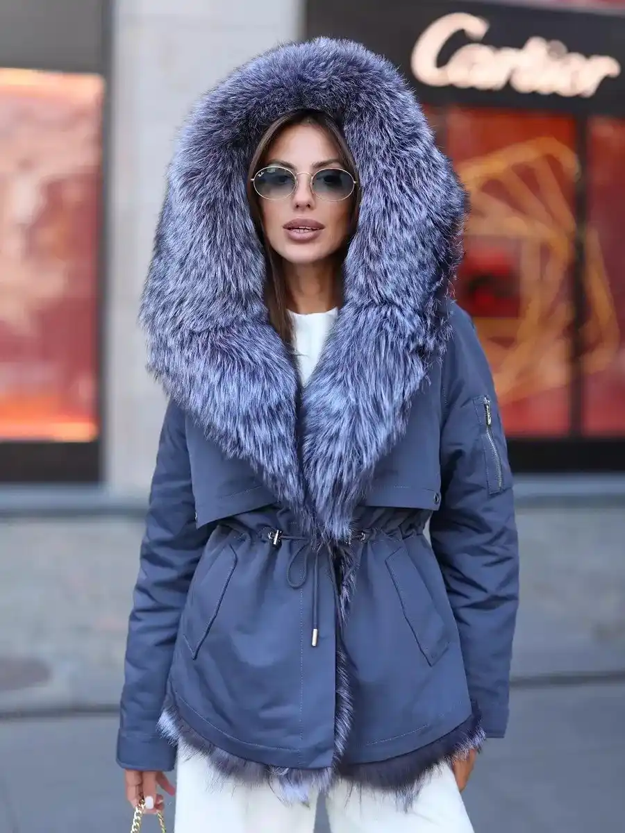 Парка зимняя с съемным мехом - Одежда в Владивосток