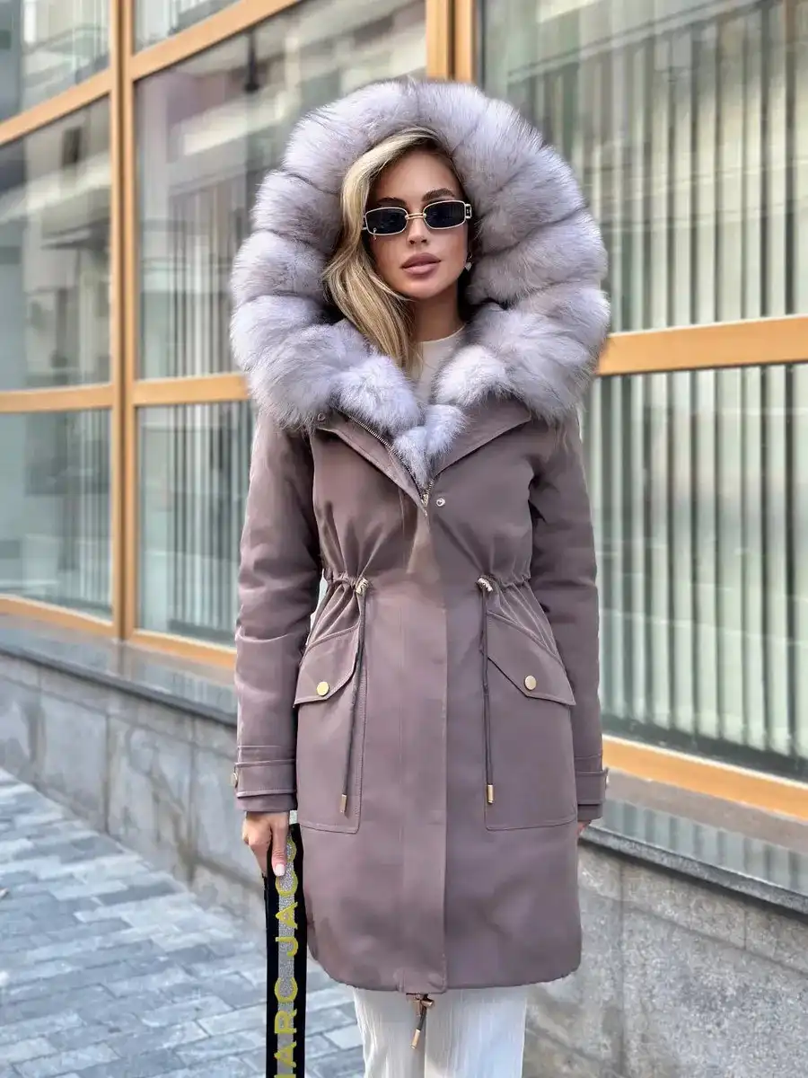 Парка зимняя с съемным мехом
