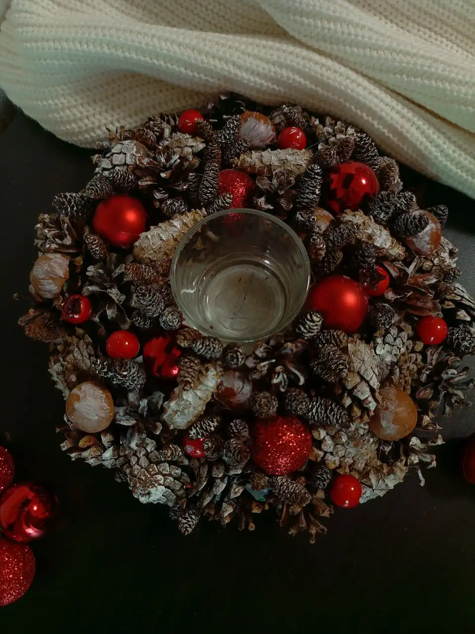 Продажа новогодних подсвечников ручной работы