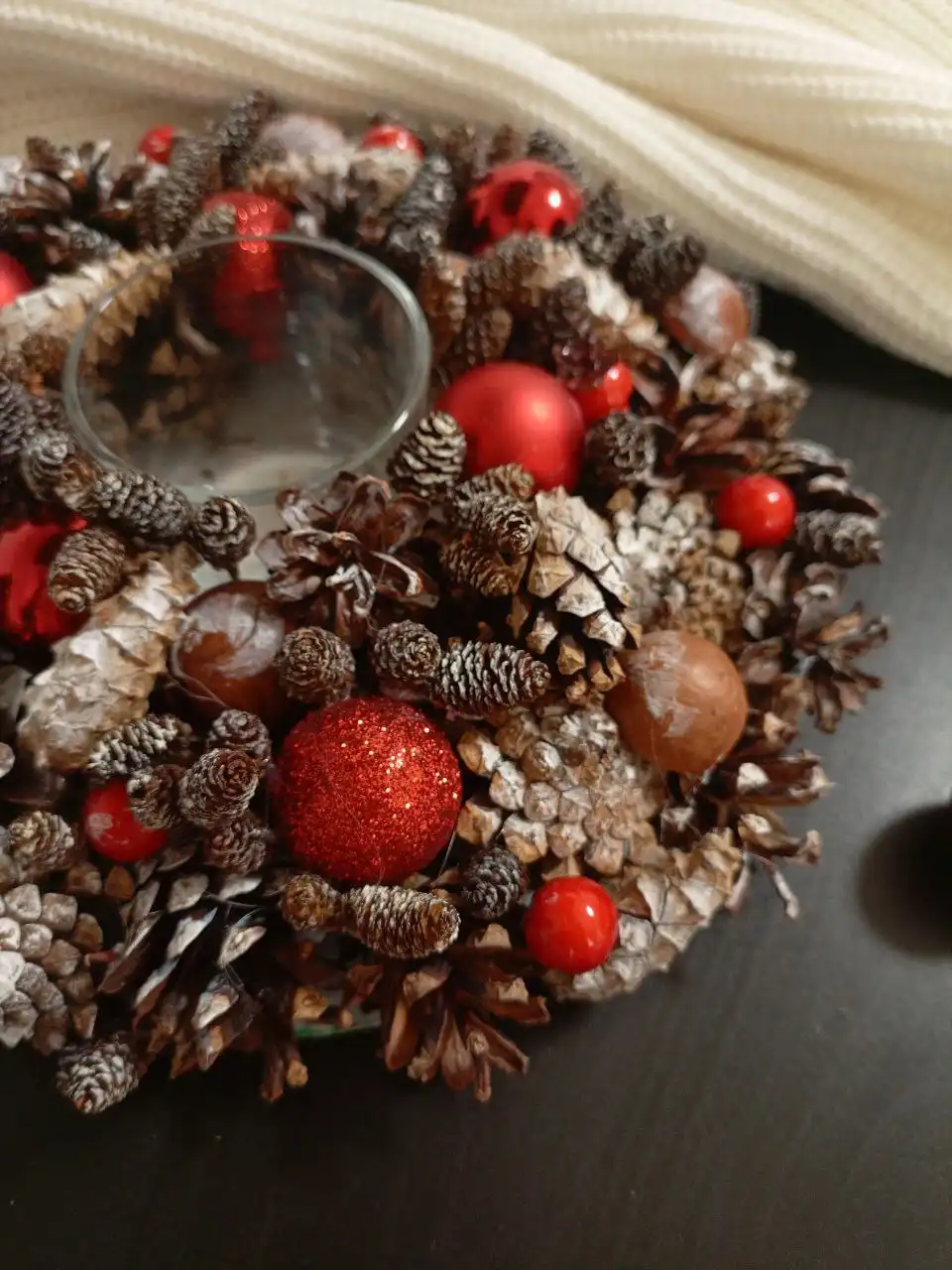 Продажа новогодних подсвечников ручной работы