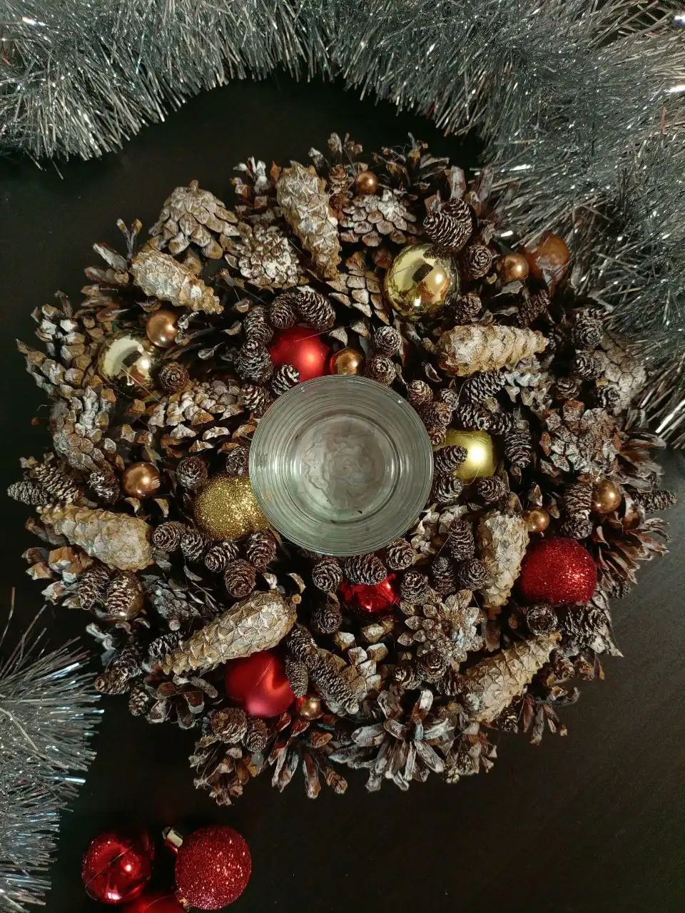 Продажа новогодних подсвечников ручной работы