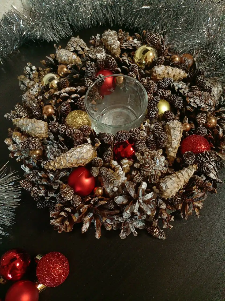 Продажа новогодних подсвечников ручной работы