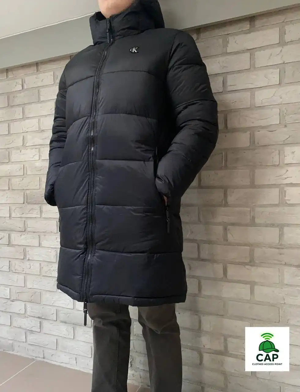 Зимняя парка Calvin Klein черная