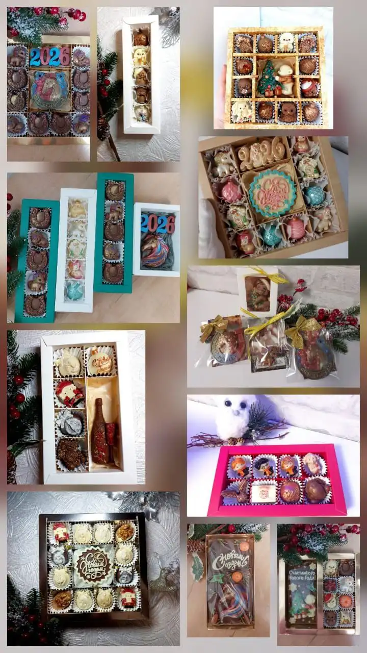 Шоколадные наборы ручной работы к Новому году