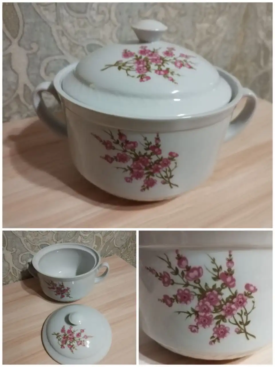 Фарфоровая супница СССР Владивостокский завод