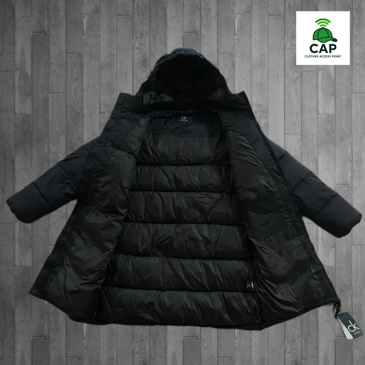 Зимняя парка Calvin Klein черная
