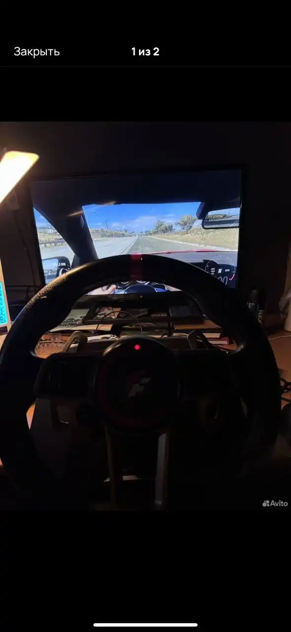 Продам игровой руль 900 градусов с МКПП и 3 педалями