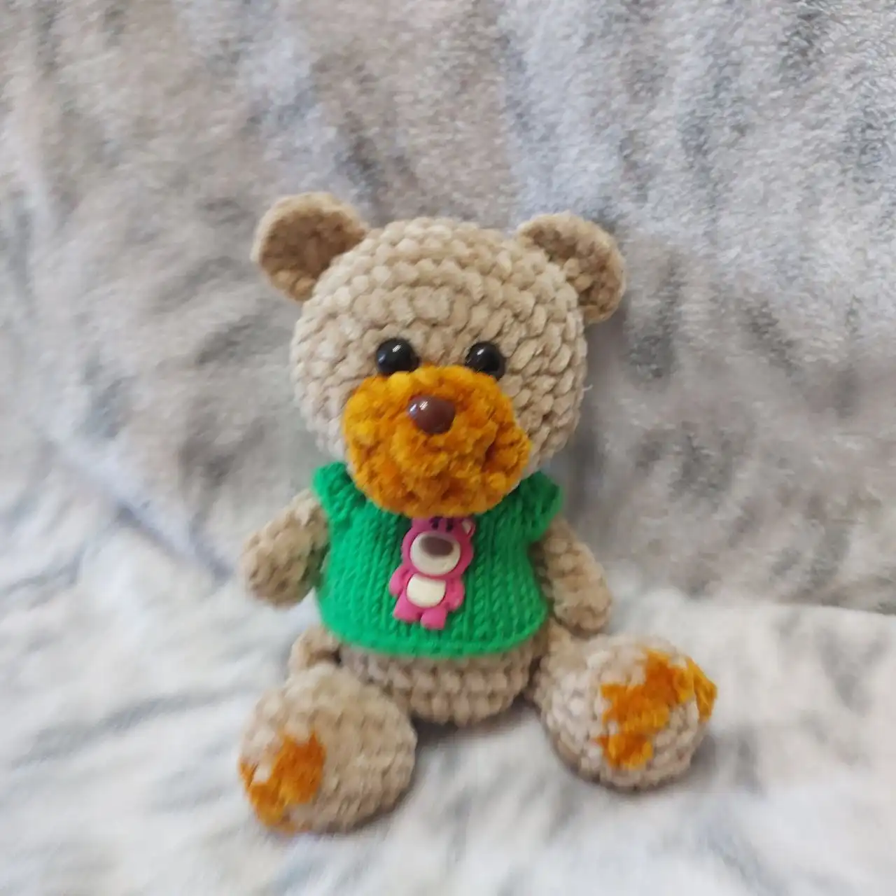 Мягкие игрушки ручной работы из плюшевой гипераллергенной детской пряжи