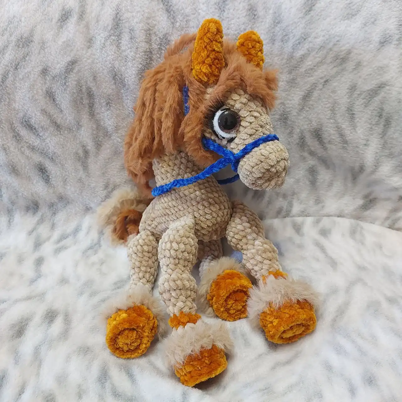 Мягкие игрушки ручной работы из плюшевой гипераллергенной детской пряжи