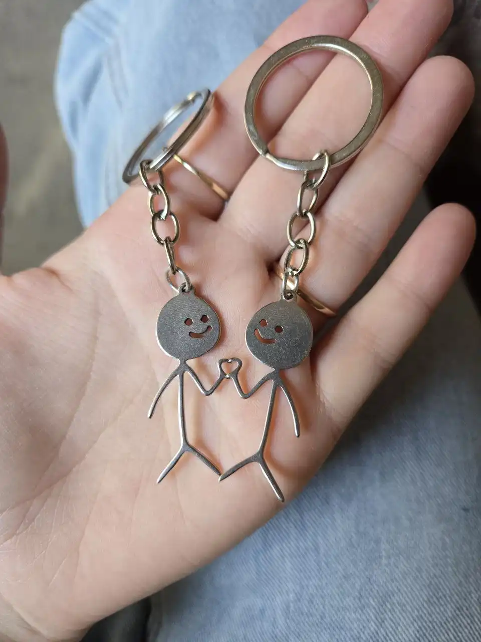 Парные брелки под гравировку из ювелирной стали - Аксессуары (Барахолка) в Владивосток