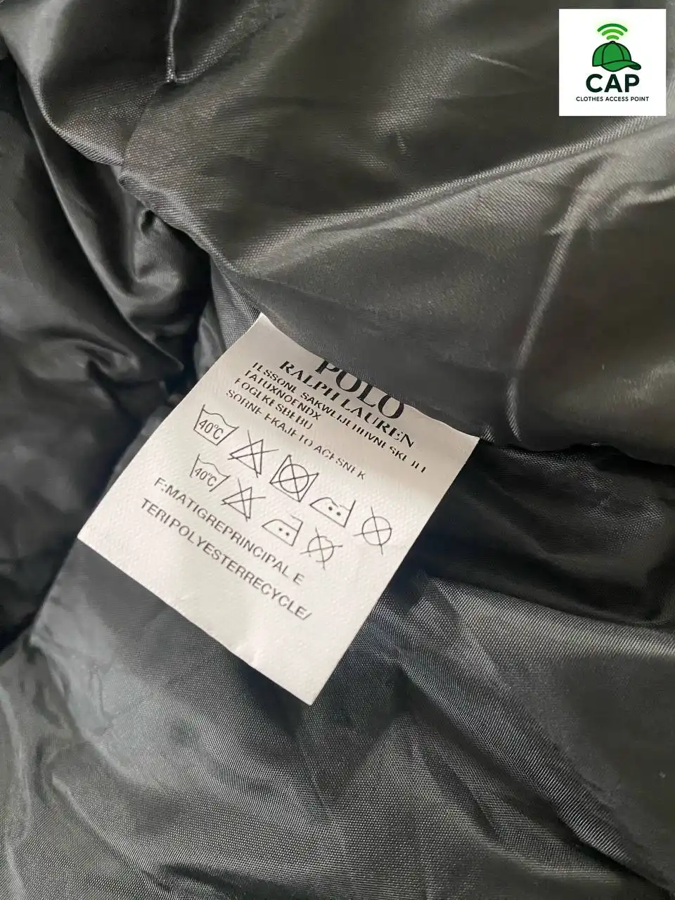 Зимний пуховик Polo черный глянцевый - Верхняя одежда (Одежда) в Владивосток