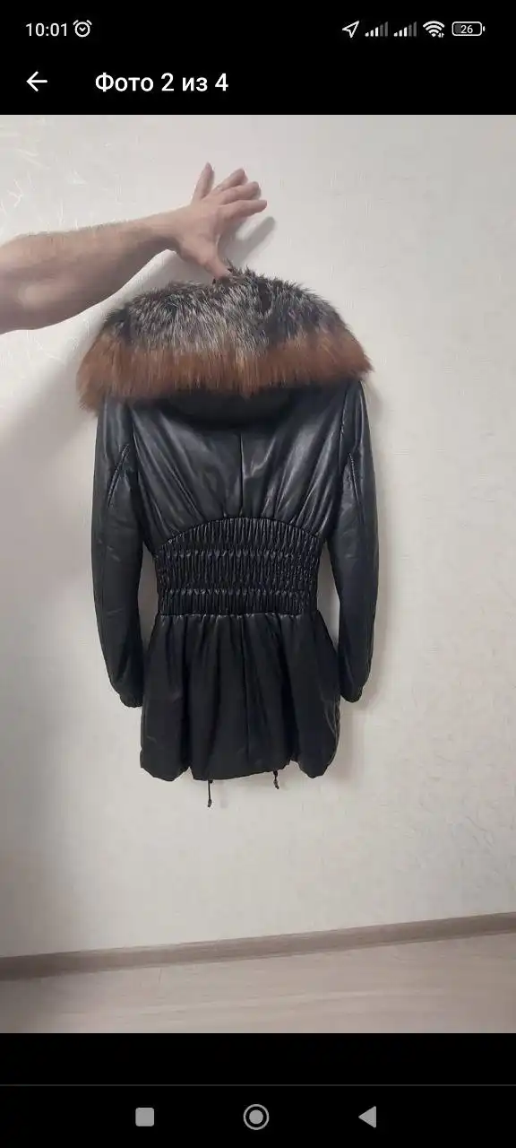 Продам кожаную куртку с мехом кролика - Верхняя одежда (Одежда) в Владивосток