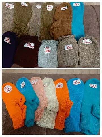 Продажа мужских и женских тёплых носочков ручной вязки - Рабочая одежда в Владивосток