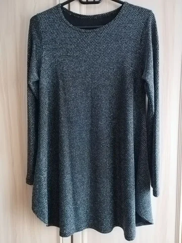 Нарядное чёрное платье-туника с люрексом - Одежда в Владивосток