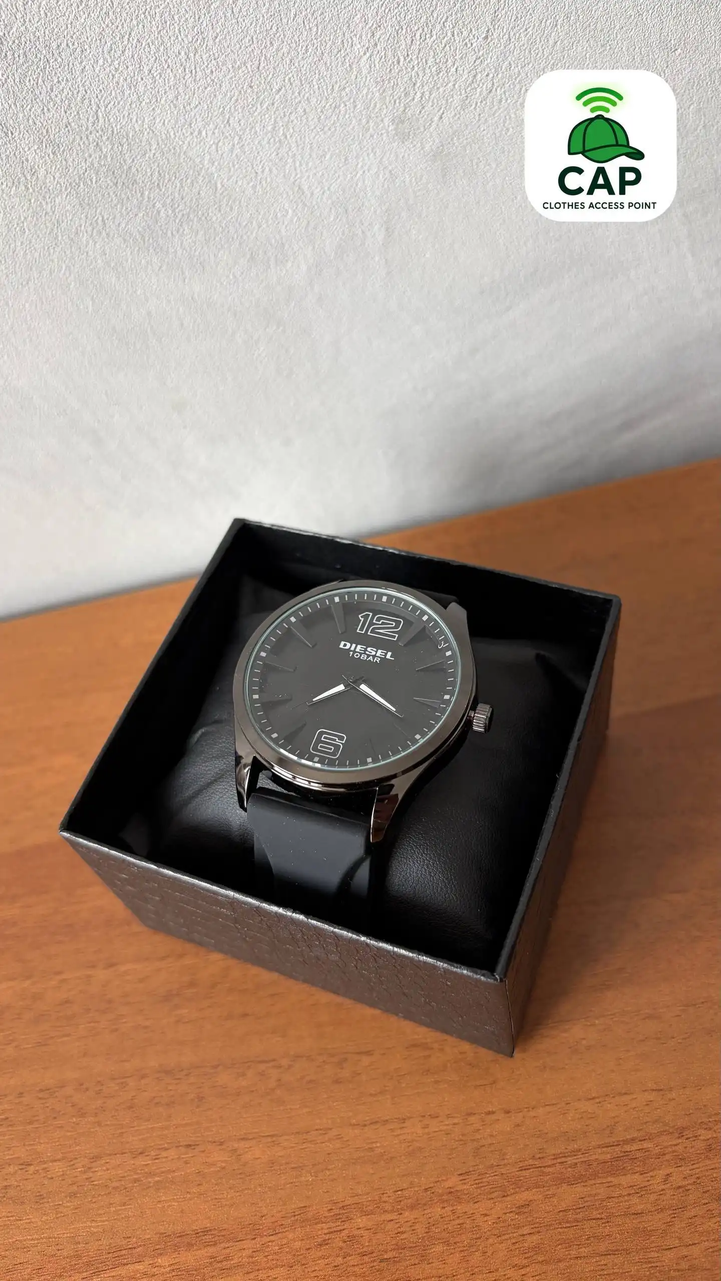 Часы Diesel чёрные стальной корпус силиконовый ремешок кварцевый механизм - Часы (Электроника) в Владивосток