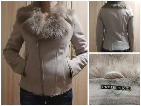 Замшевая куртка с мехом, размер 42-44 - Верхняя одежда в Владивосток