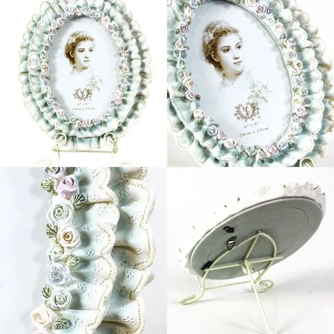 Винтажная керамическая рамка Овал из Роз - Сувениры и подарки в Владивосток