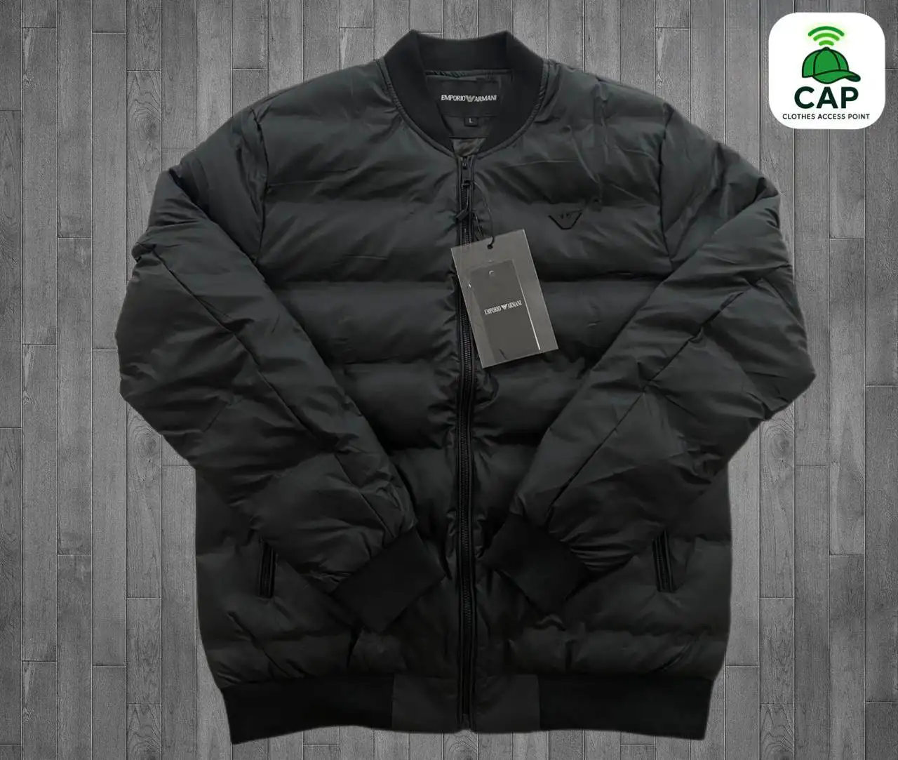 Демисезонная куртка Armani черная - Куртки (Одежда) в Владивосток