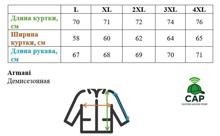 Демисезонная куртка Armani черная - Куртки (Одежда) в Владивосток