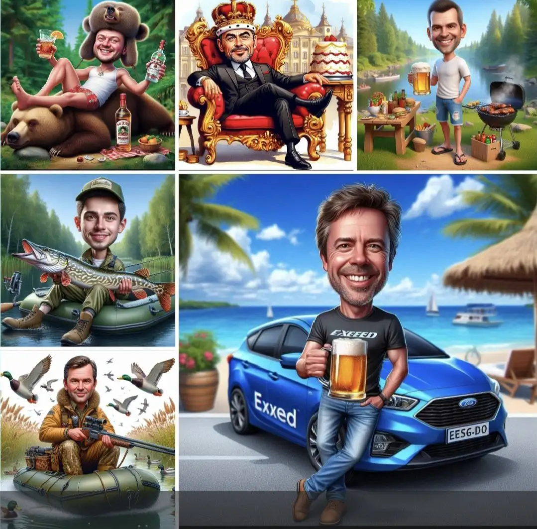 Создание шаржей по фото на любую тему - Художественные услуги (Услуги) в Владивосток